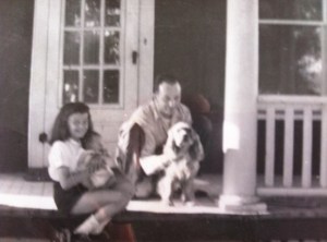 me with my brother, Hank, and Dad with Rusty