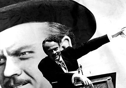 Orson Welles as Charles Foster Kane in "Citizen Kane"