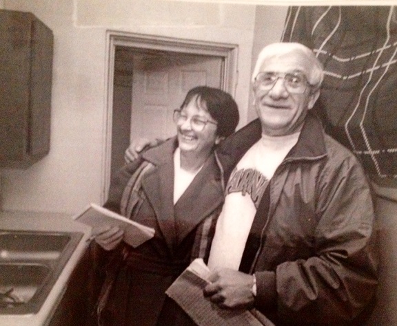 Utica drug bust - UPD Sgt. Angelo Partipelo and me (Judy Berman)