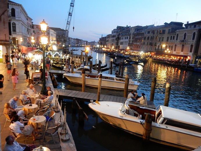 Venice - nightlife along the Grand Canal