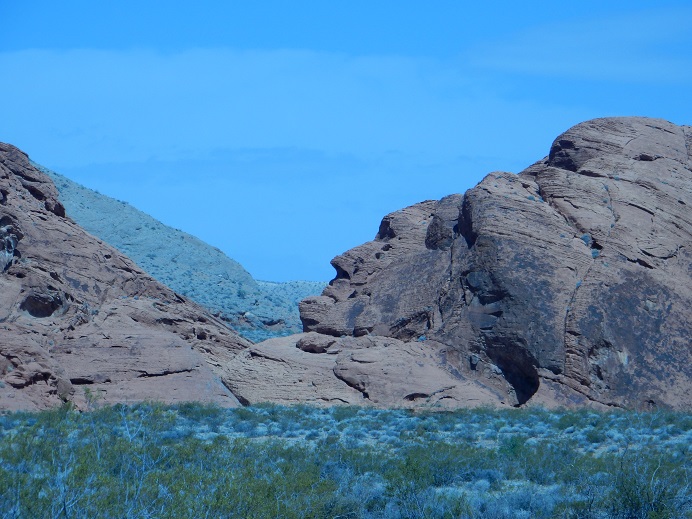 Profile of an Indian Chief carved into the rocks?