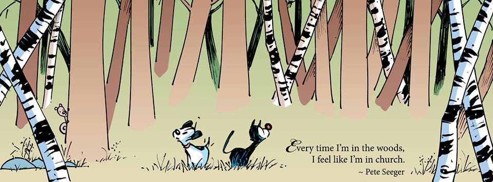 Walk in the woods - Pete Seeger - Mutts Comics - 9-2-15
