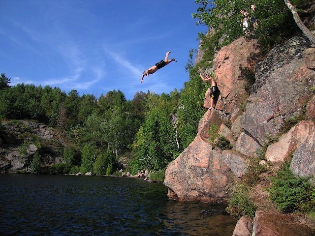 Cliff Diving - North Bay - 2007
